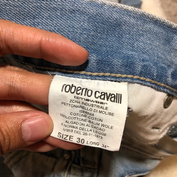 Roberto Cavalli Vintage Jeans Size 30 - Picture 5 of 8